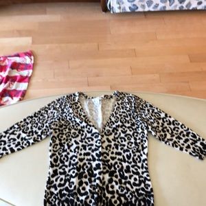 WHBM Animal Print Sweater - Size Medium